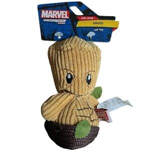 Rare Collectors Marvel Groot Tan and Brown Plush Toy